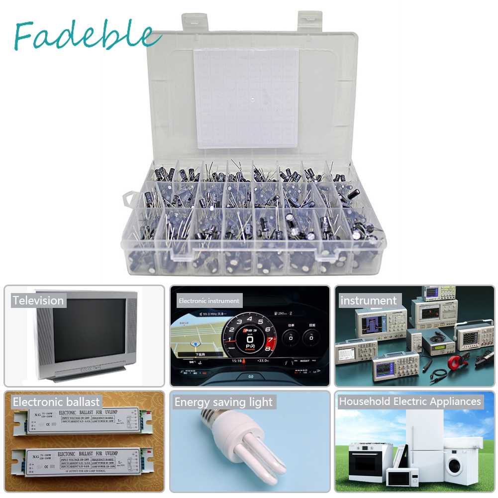 Set 630 Tụ Điện Kim Loại 24Values 0.1uF 1000uF Chuyên Dụng