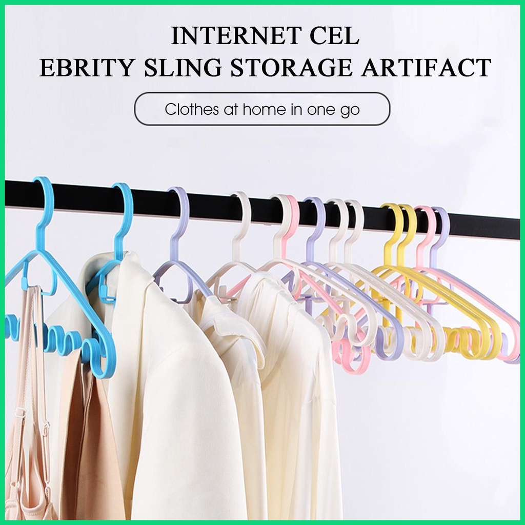 Móc Treo Quần Áo Chống Trượt Tiết Kiệm Không Gian Tiện Dụng