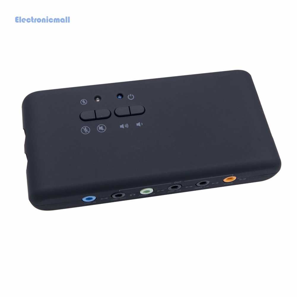 Thẻ Âm Thanh Nổi USB 2.0 7.1 2.0 Kèm 2 Đầu Micro SPDIF 8 Kênh DAC
