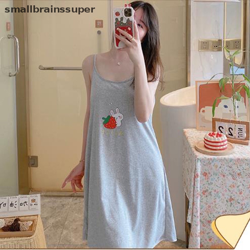 Đồ ngủ Hai Dây Cỡ Lớn In Họa Tiết Hoạt Hình Dễ Thương Thời Trang Mùa Hè Cho Nữ