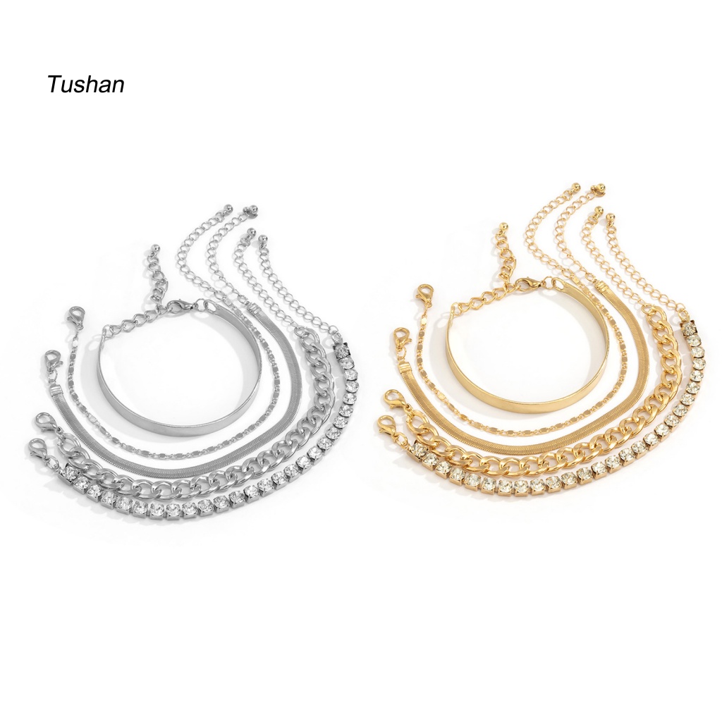 Bộ 5 Vòng Tay Phong Cách Tối Giản Có Thể Điều Chỉnh Kích Thước