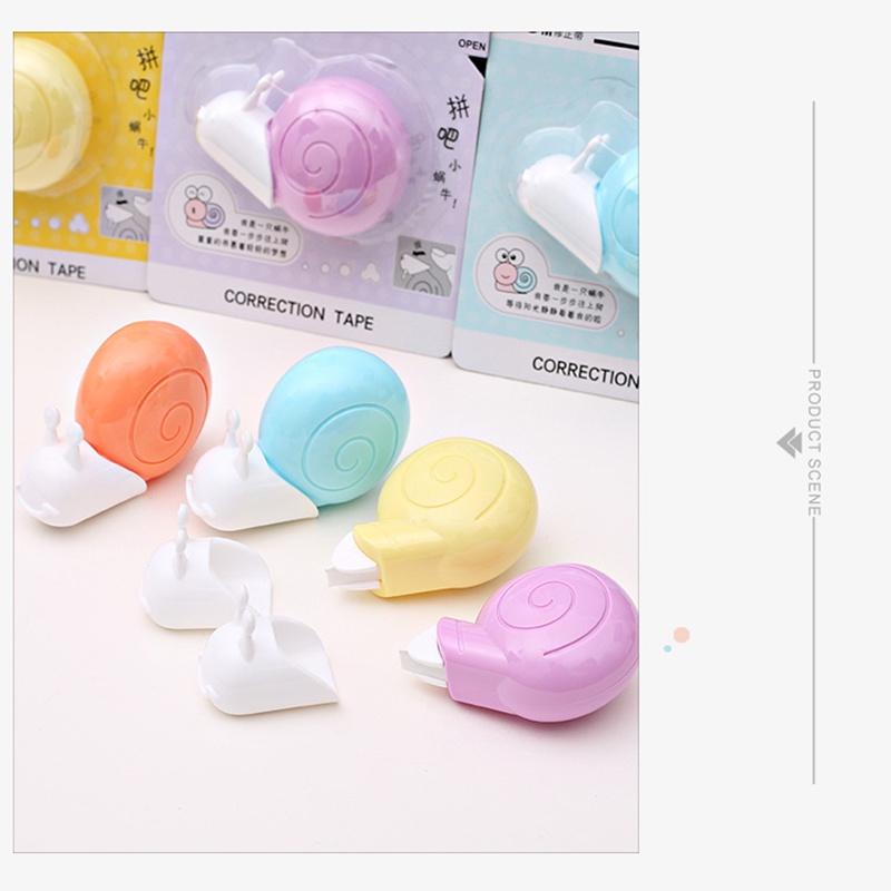 Bút Xóa Kéo Dài 6m Họa Tiết Ốc Sên Dễ Thương Không Gây Dị Ứng Tiện Dụng Cho Học Sinh / Văn Phòng