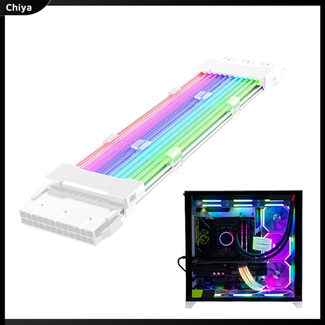 Dây Cáp Nối Dài Nguồn 24pin 5v Argb Linh Hoạt Cho Thẻ Đồ Họa Máy Tính