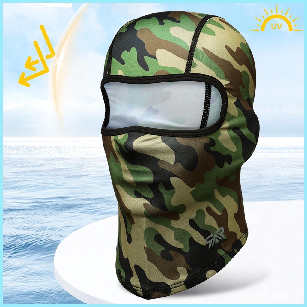 Toàn Bộ Mặt Nạ Balaclavas Bằng Lụa Mát Thoáng Khí Che Phủ Toàn Đầu Cho Xe Máy tdevn