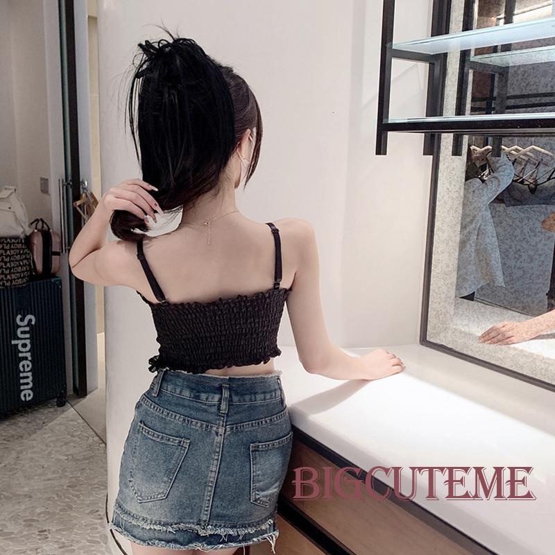 Áo Hai Dây Phối Ren Thời Trang Mùa Hè Quyến Rũ Cho Nữ