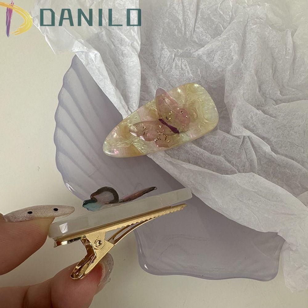 Kẹp Tóc Mái Ngang Hình Bươm Bướm Phong Cách Retro Ngọt Ngào Cho Nữ