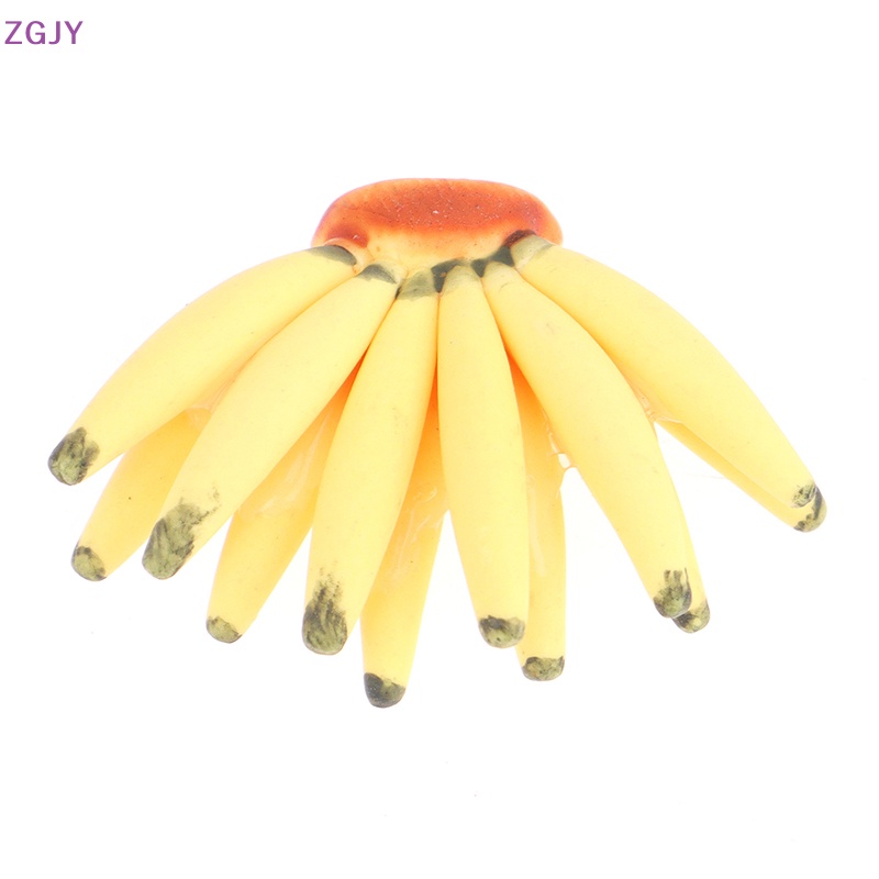 1 Quả Chuối Giả Bằng Nhựa Resin 1: 12 Trang Trí Nhà Búp Bê Mới