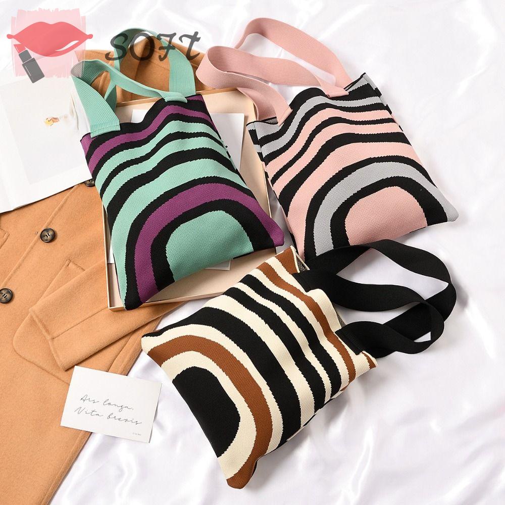 Túi Đeo Chéo Dệt Kim Có Thể Tái Sử Dụng Thời Trang Cho Nữ