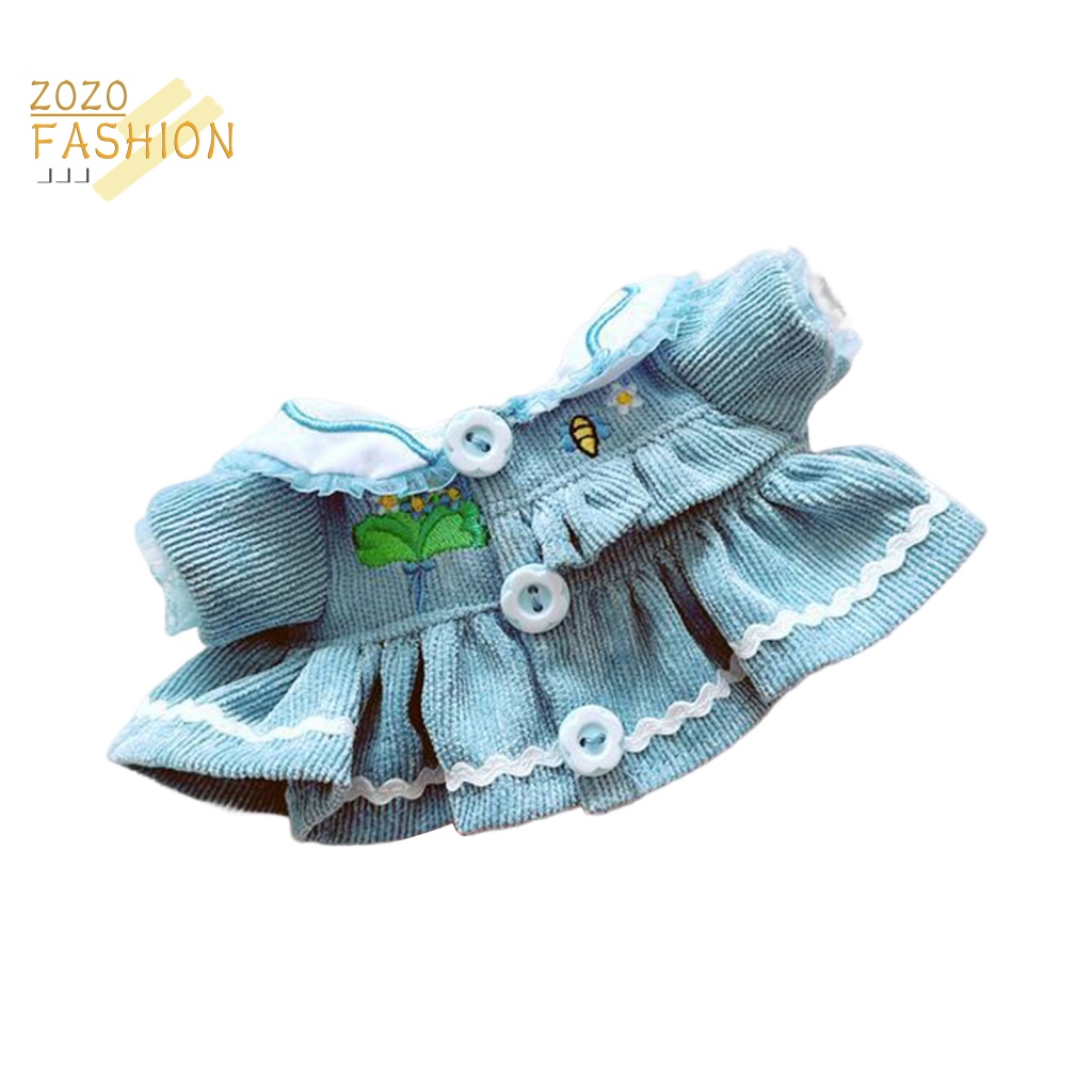 Áo Khoác Mềm Mại Họa Tiết Hoa Xinh Xắn Cho Búp Bê Mặc Hàng Ngày