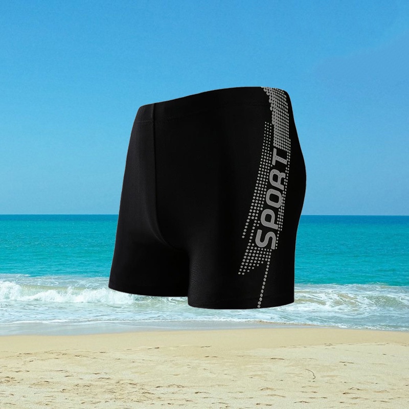 Quần bơi nam short vải dày co giãn 4 chiều thoải mái hoạt động AA7439