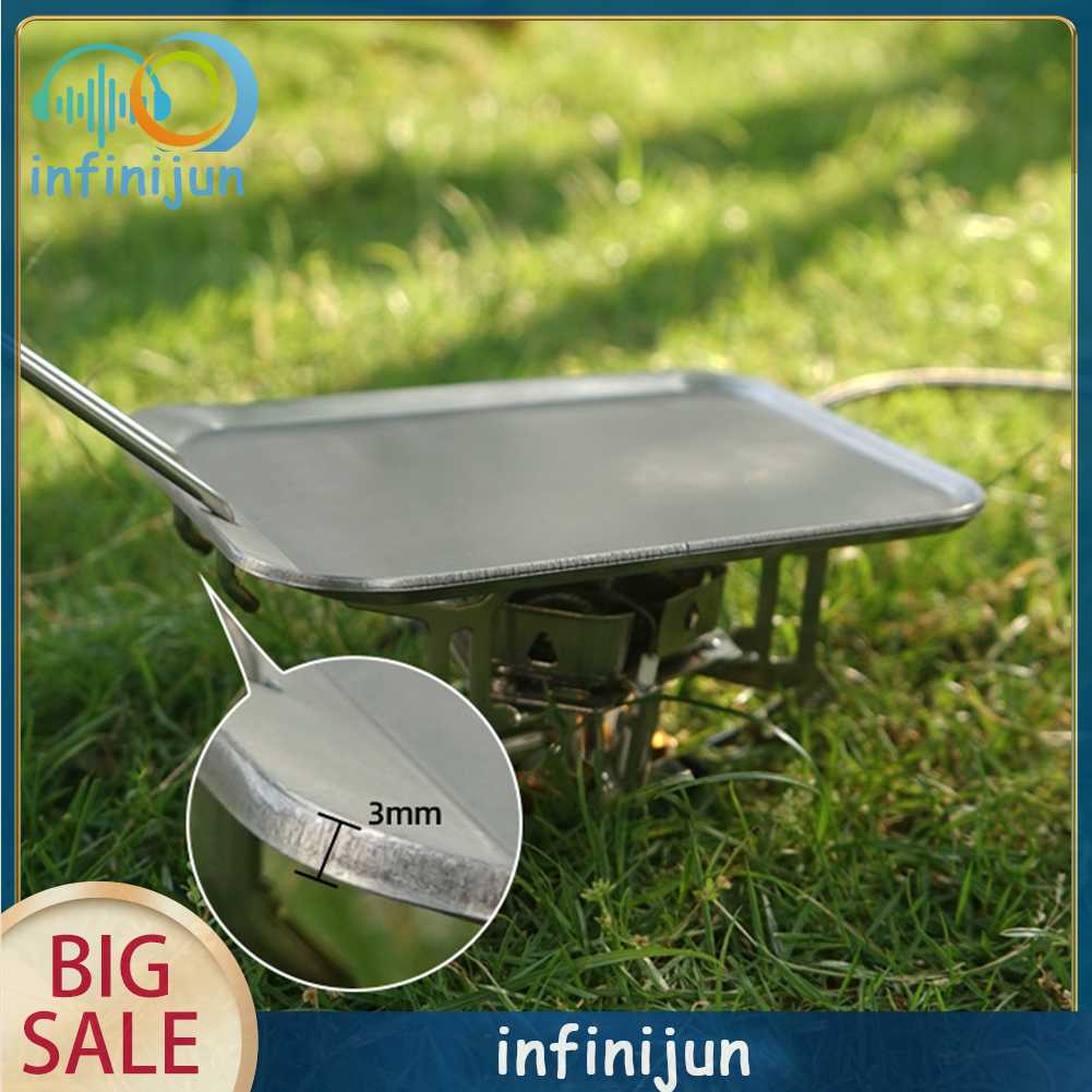 Đĩa Nướng Bbq Bằng Thép Không Gỉ Có Tay Cầm Có Thể Tháo Rời Tiện