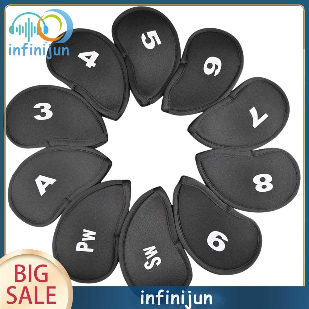 Bộ 10 Vỏ Bọc Bảo Vệ Đầu Gậy Đánh Golf Chuyên Dụng