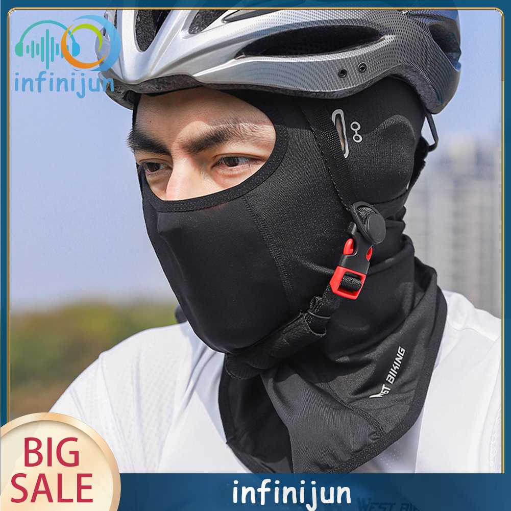 Khẩu Trang Có Mũ Trùm Chống Ẩm Dùng Đạp Xe / Leo Núi / Câu Cá