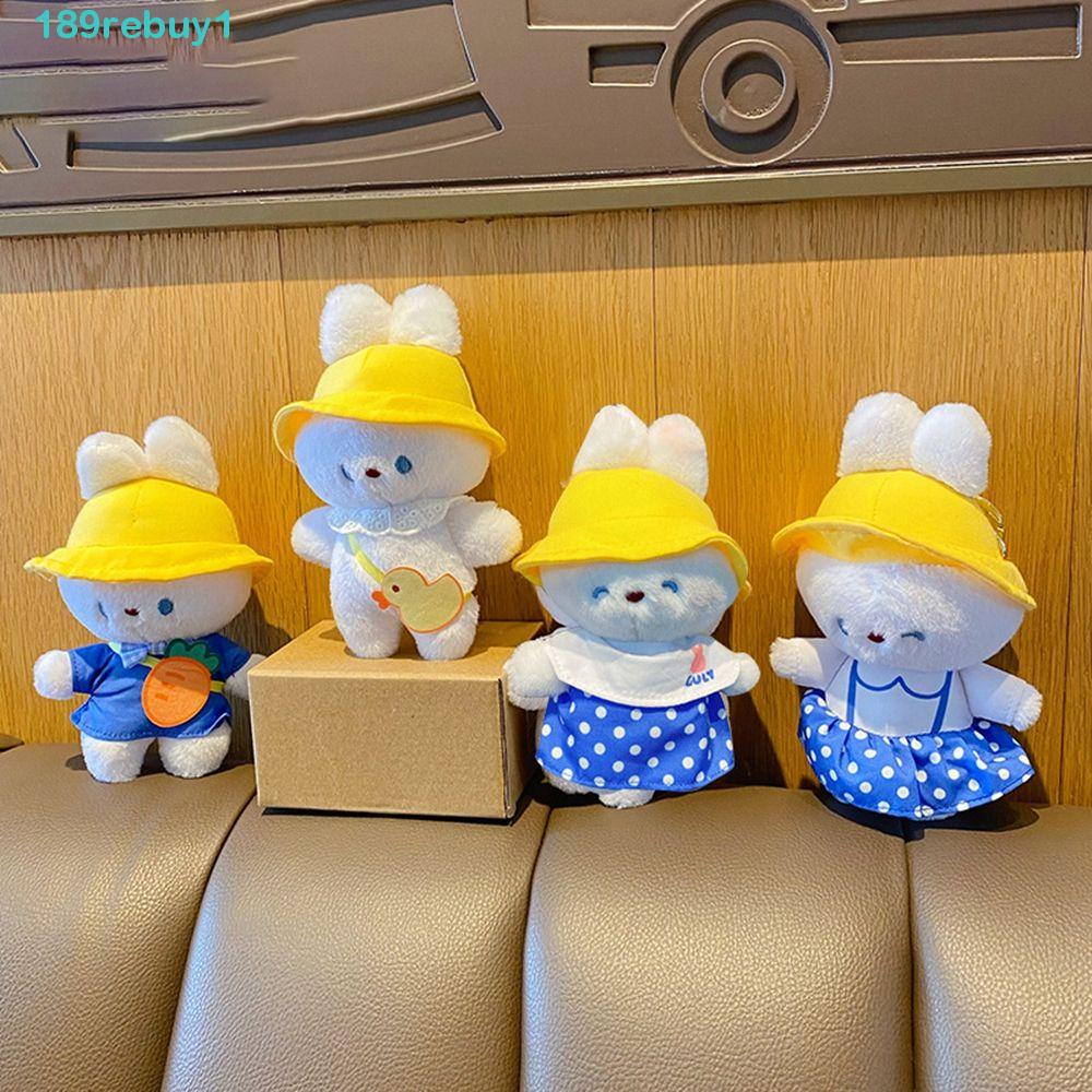 Móc Chìa Khóa Hình Gấu / Thỏ Nhồi Bông REBUY1 Dễ Thương Giá Đỡ