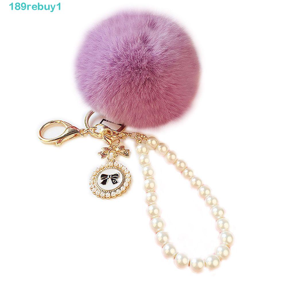 Móc Khóa Lông Thỏ Mềm Mại Đáng Yêu REBUY1