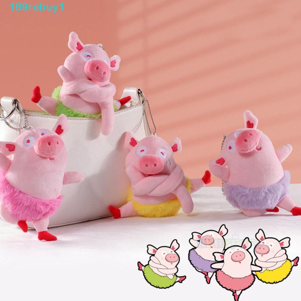 Móc Khóa Hình Heo Nhồi Bông Hoạt Hình Đáng Yêu 1 #