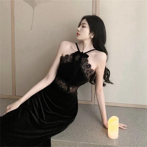 Đầm Nhung Thiết Kế Mới Thời Trang Mùa Xuân Hè Theo Phong Cách Pháp Cho Nữ