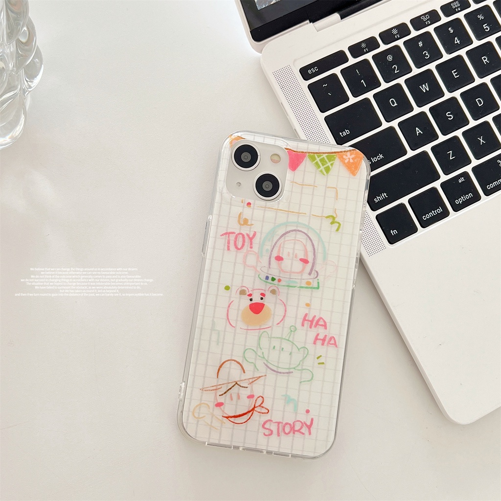 Ốp Điện Thoại Silicon TPU Mềm Trong Suốt Họa Tiết Hoạt Hình Toy Story Cho iPhone 13 12 11 14 Pro Max