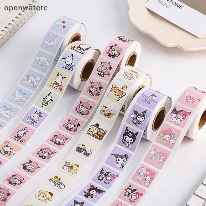 Cuộn 500 Miếng Dán Hoạt Hình Chó Sanrio ers Kuromipacha Dễ Thương Dùng Làm Quà Tặng vn