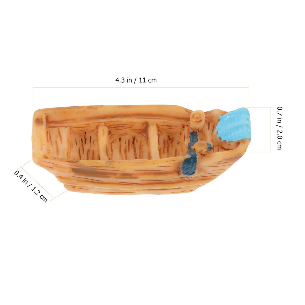 Set 10 Thuyền Salas Casa Trang Trí Bể Cá