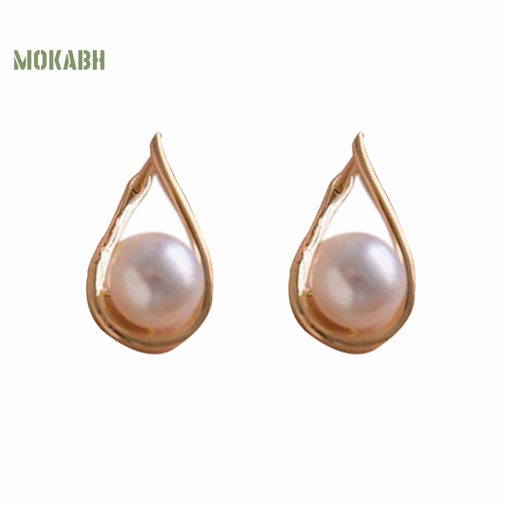 1 Đôi Bông Tai Ngọc Trai Giả Sang Trọng Dành Cho Nữ