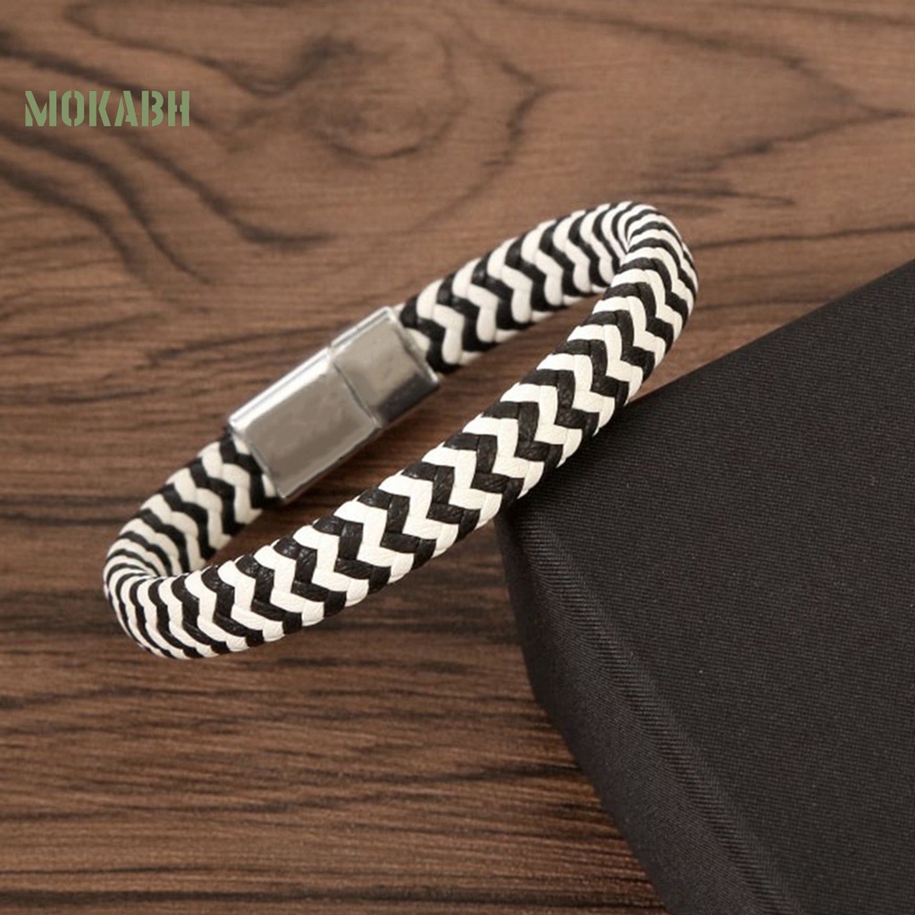 [Mới] Vòng Đeo Tay Dây Bện Thủ Công Nhiều Lớp Thoải Mái Chống Mài Mòn Trang Trí Hạt Charm Mặc Hàng Ngày