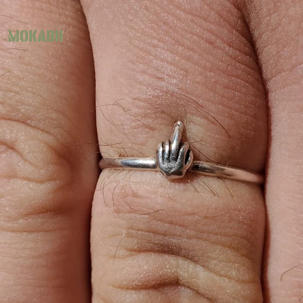 Nhẫn Thời Trang Hip Hop Punk Tối Giản Vui Nhộn Cho Nam Và Nữ