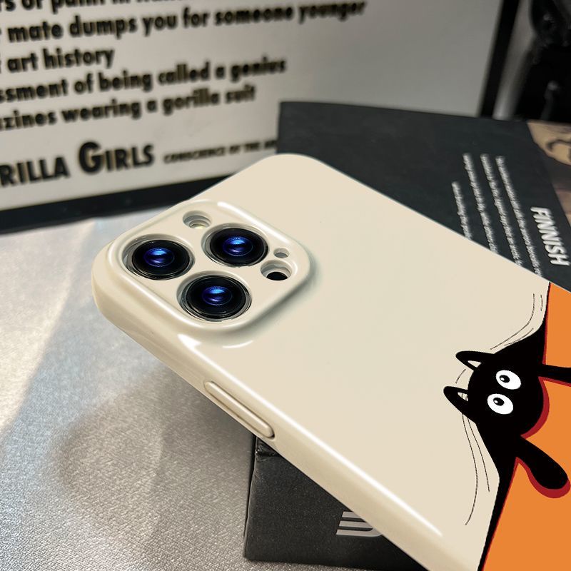 Ốp Điện Thoại Cứng In Hình Quả Cam / Mèo Cho iPhone14promax / Cat 13 Xr12811 plus