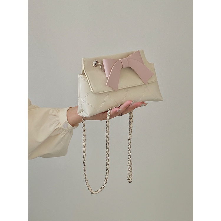 Túi Đeo Chéo Mini Đính Nơ Dễ Thương Thời Trang