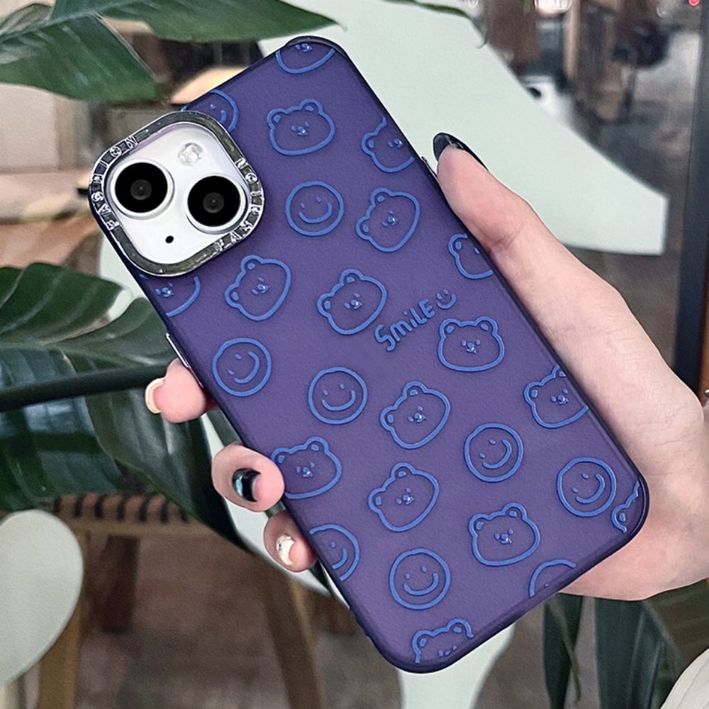 Ốp Điện Thoại TPU Mềm Chống Sốc Mạ Điện Họa Tiết Mặt Cười Cho Iphone 11 14 13 12 Pro Max Xr Xs Max 7 8 Plus