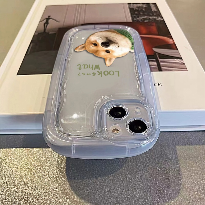 Ốp Điện Thoại Silicon Mềm Họa Tiết Chú Cún Đáng Yêu Cho IPhone 11 12 13 14 Pro Max XR X 7 8 Plus XS Max SE 2020
