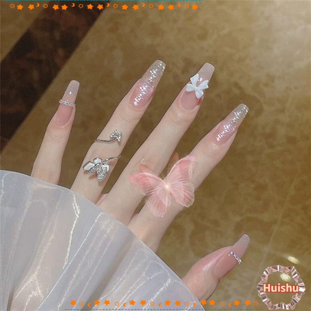 Bộ 24 Móng Tay Giả Múa Ba Lê Dạng Nhấn