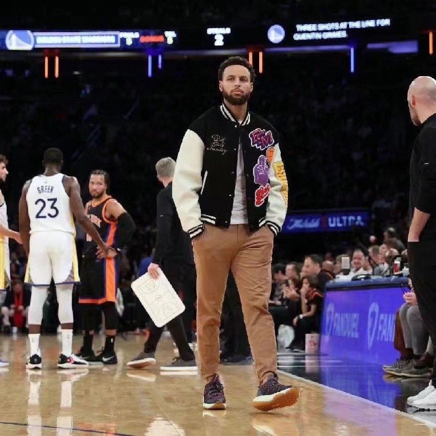 Áo Khoác Bóng Chày Phong Cách Chiến Binh nba Mỹ