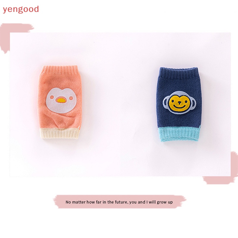 1 Cặp Đệm Bảo Vệ Đầu Gối An Toàn Họa Tiết Hoạt Hình Cho Bé Tập Bò