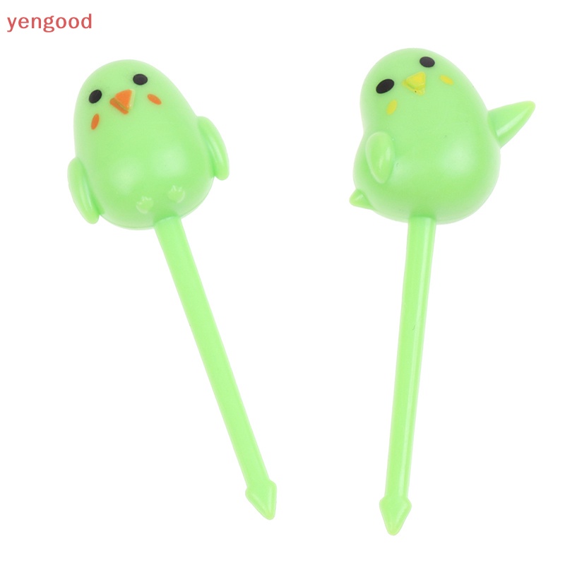 Bộ 6 Nĩa Ăn Trái Cây Hình Gà Con Dễ Thương Cho Bé