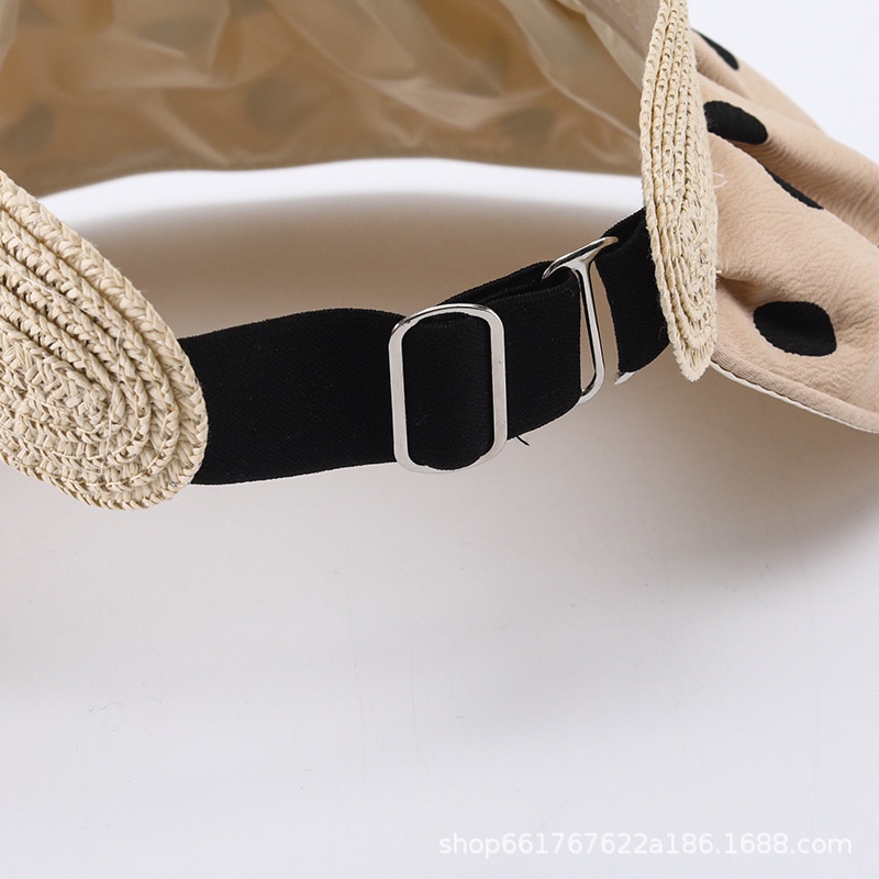 Mũ Rộng Vành Chống Nắng Họa Tiết Chấm Bi Thời Trang Đi Biển Mùa Hè