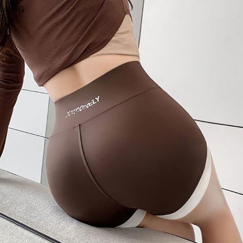 Ming Quần Short Lưng Cao Bó Hông Tập Yoga Mùa Hè Cho Nữ