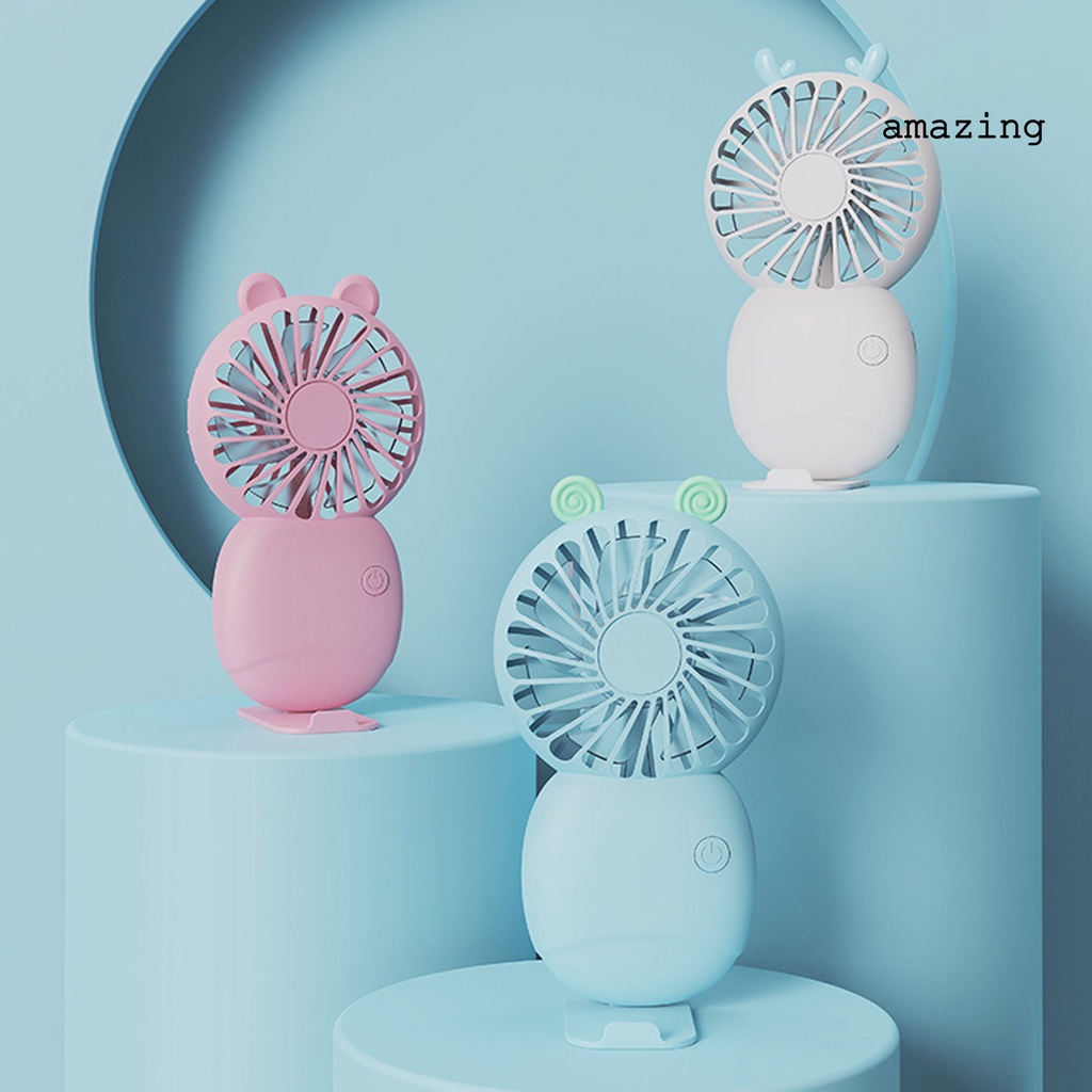 Quạt Làm Mát Mini Cầm Tay 3 Tốc Độ Tiếng Ồn Thấp Có Thể Điều Chỉnh Sạc Lại Bằng Cổng USB