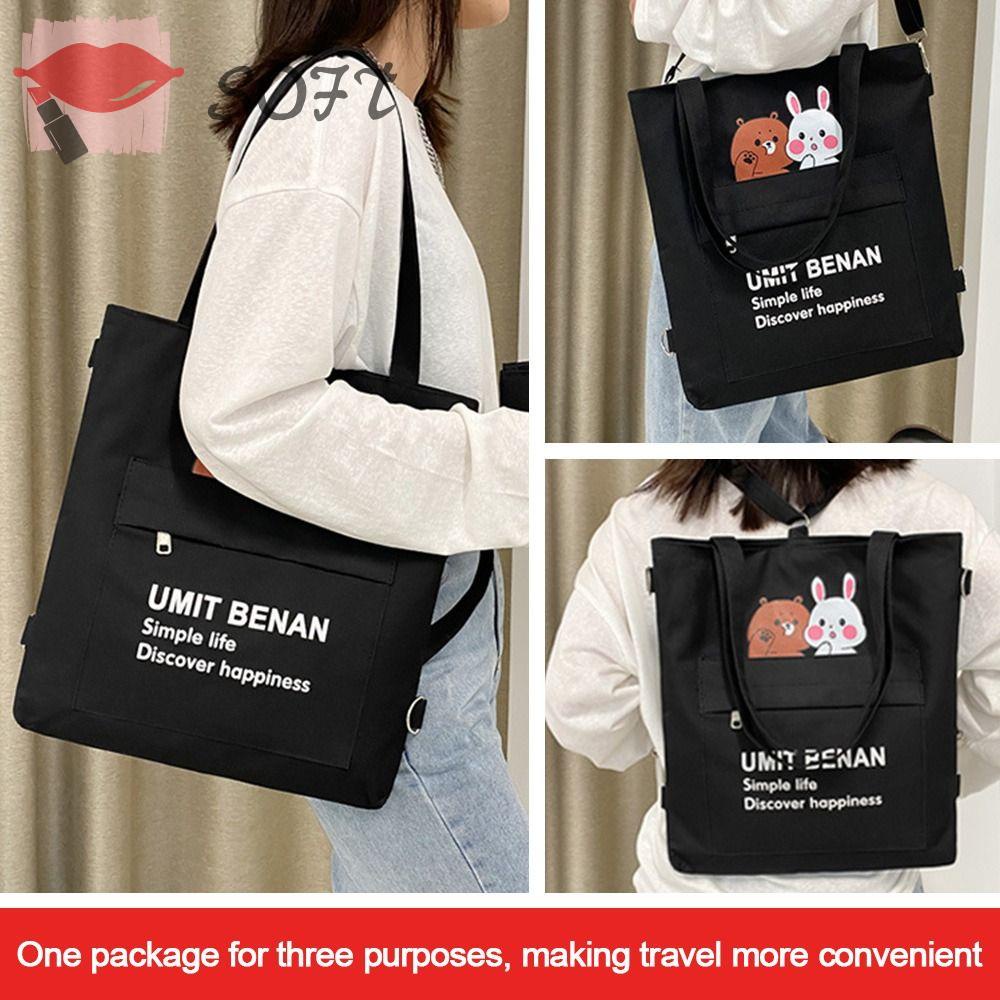 Túi Xách Đeo Chéo Vải Bạt Đa Năng Sức Chứa Lớn