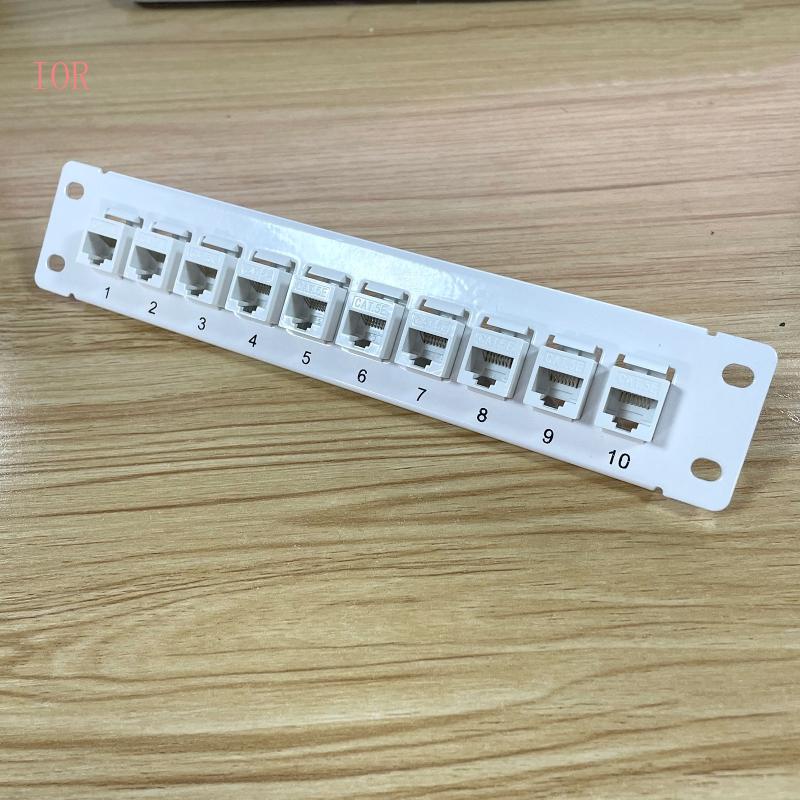 Bảng Đục Lỗ 10 Cổng CAT5e 10G Hỗ Trợ 1U UTP 19inch Cho CAT5e