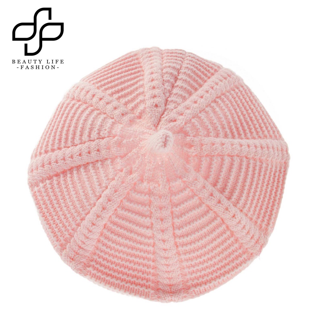 Nón Đội Hằng Ngày Thoáng Khí Chống Lạnh Màu Trơn Giữ Ấm Cho Bé