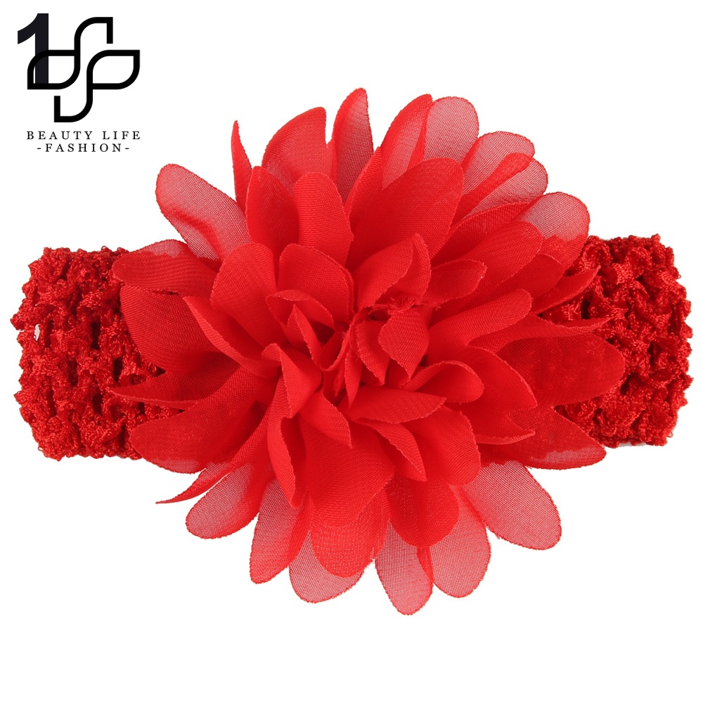 Băng Đô Voan Hoa Co Giãn Thời Trang Cho Bé Gái