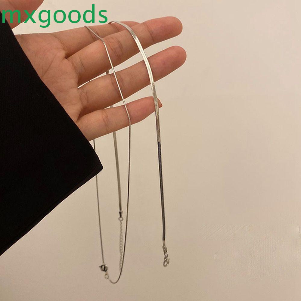 Vòng cổ Hai Lớp Bằng Hợp Kim Phong Cách Retro Hàn Quốc