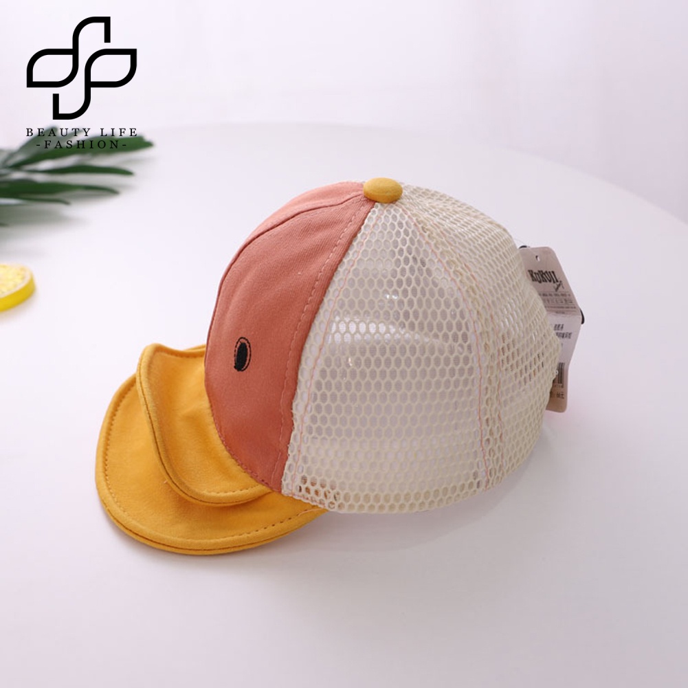 Mũ Lưỡi Trai Phối Lưới Thoáng Khí Thời Trang Mùa Hè Cho Bé