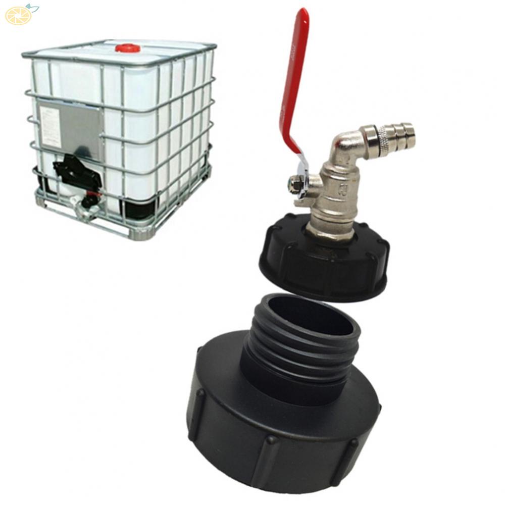 【VARSTR】Reliable IBC Adapter for Rainwater Tank with S100x8 and S60XCoarse Thread 3/4" Ball Valve Outlet Valve
