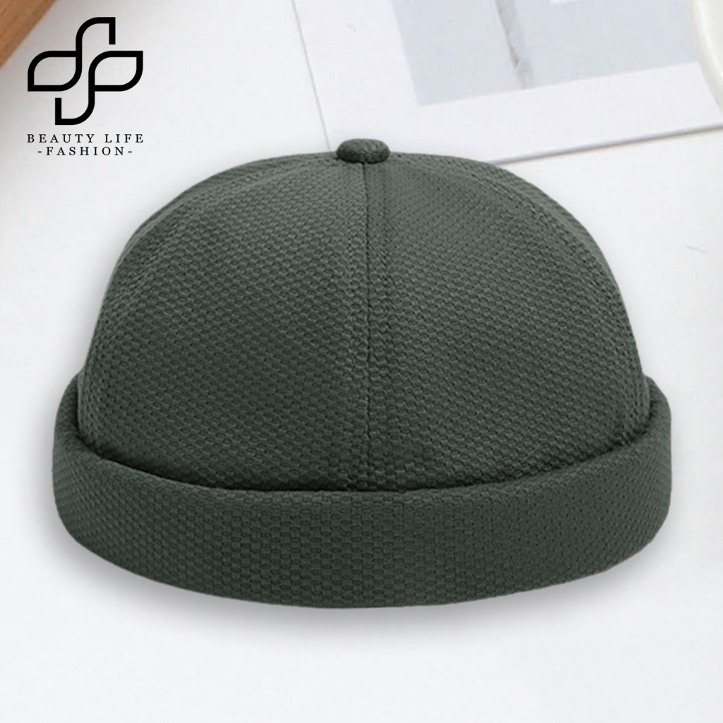 Beautylifefashion Mũ Beanie Không Vành Màu Tươi Trẻ Phong Cách Hip hop Unisex