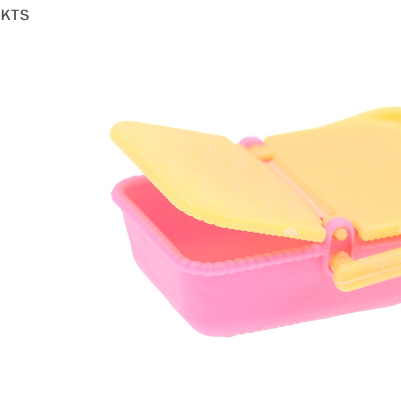 2 Giỏ Nhựa Mini Đựng Đồ Mua Sắm Cho Nhà Búp Bê 1: 12