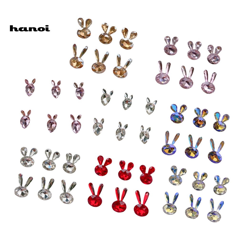 Set 6 Phụ Kiện Đính Trang Trí Móng Tay Nghệ Thuật Ba Chiều Chống Rơi Tiện Lợi