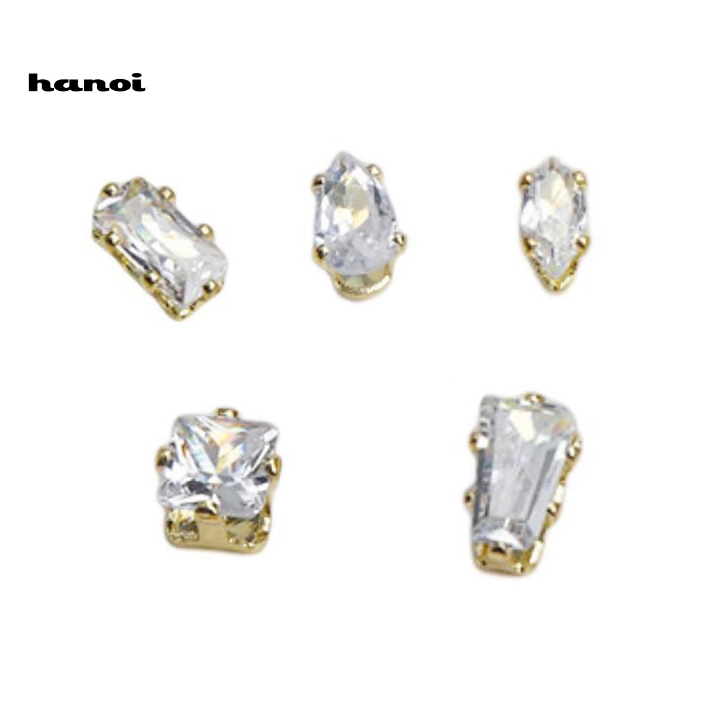 Set 10 Phụ Kiện Trang Trí Móng Tay Chống Trầy Chống Rơi Dễ Dán