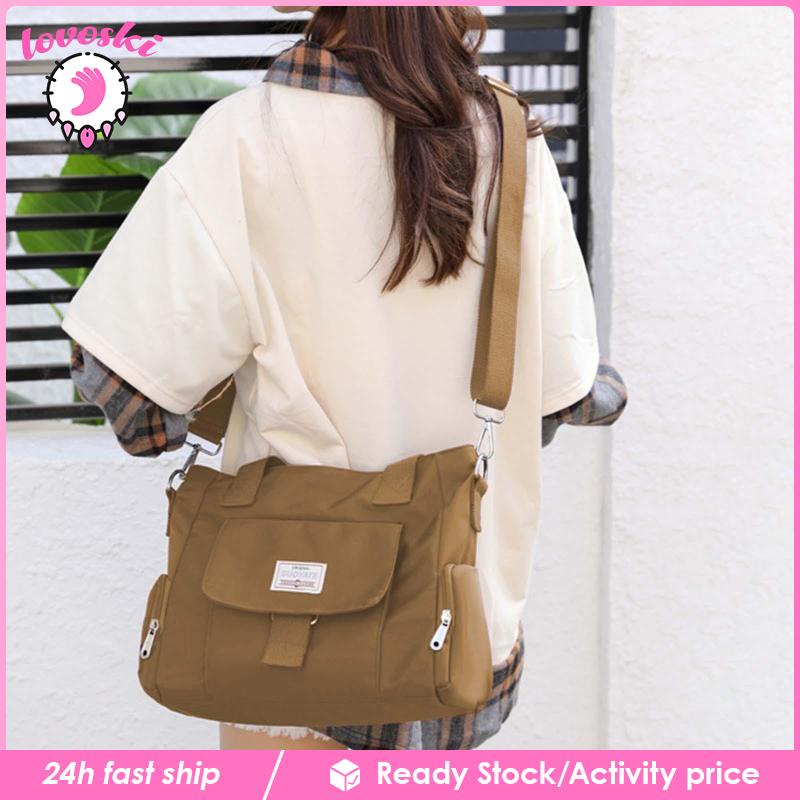 [Lovoski] Túi Xách Đeo Vai Bằng Nylon Phong Cách Thời Trang Dành Cho Nữ